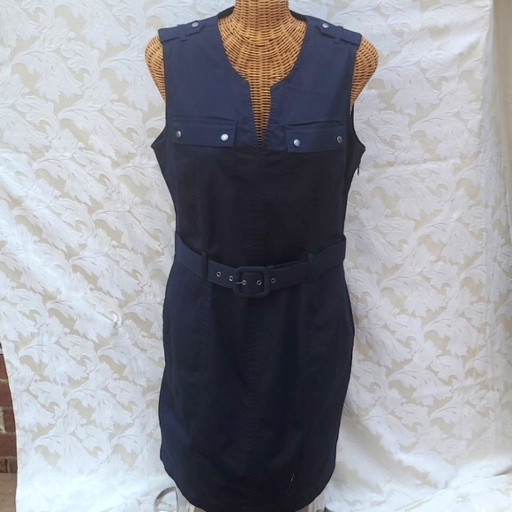 Banana Republic Dark Navy Dress - Picture 2 of 7